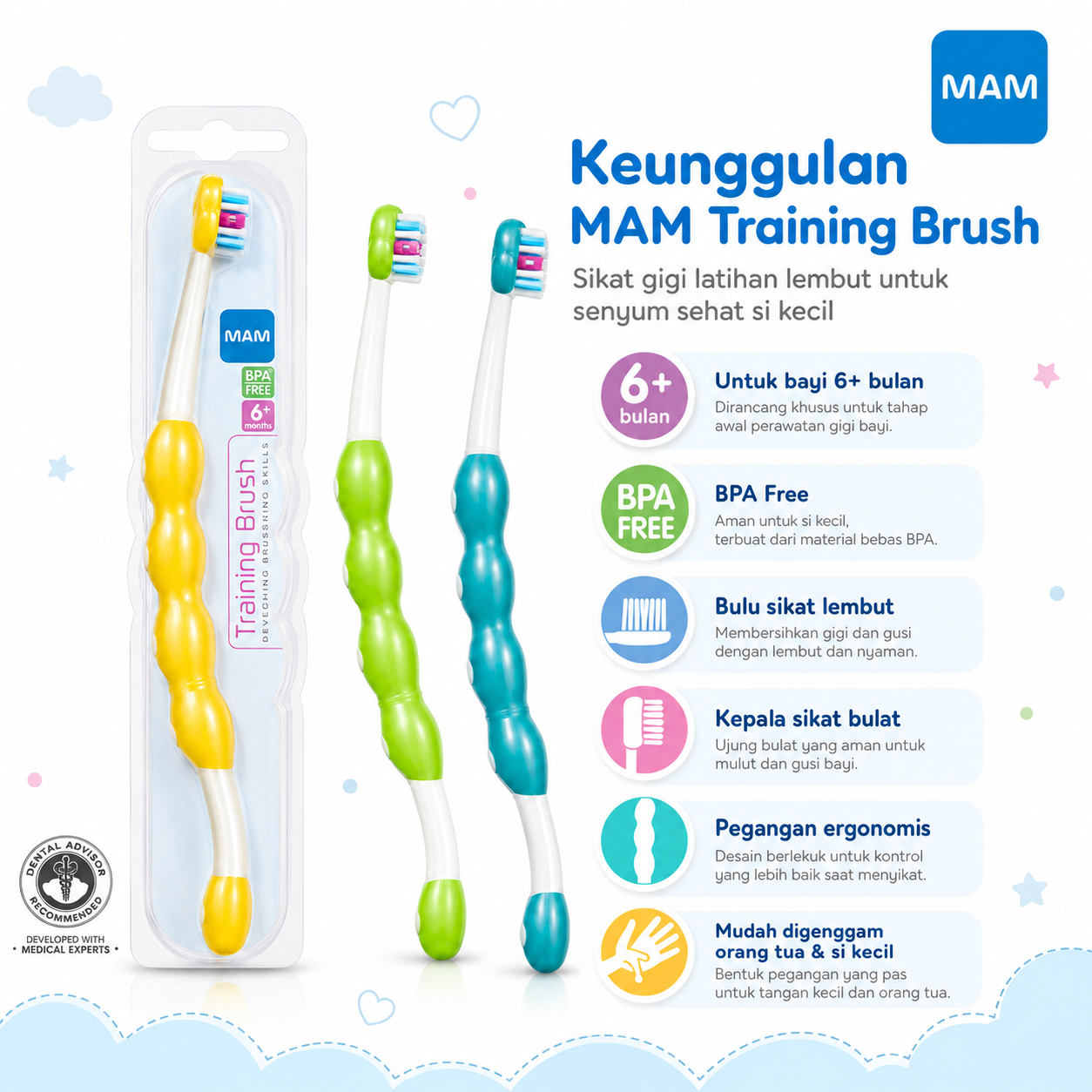 MAM Training Brush