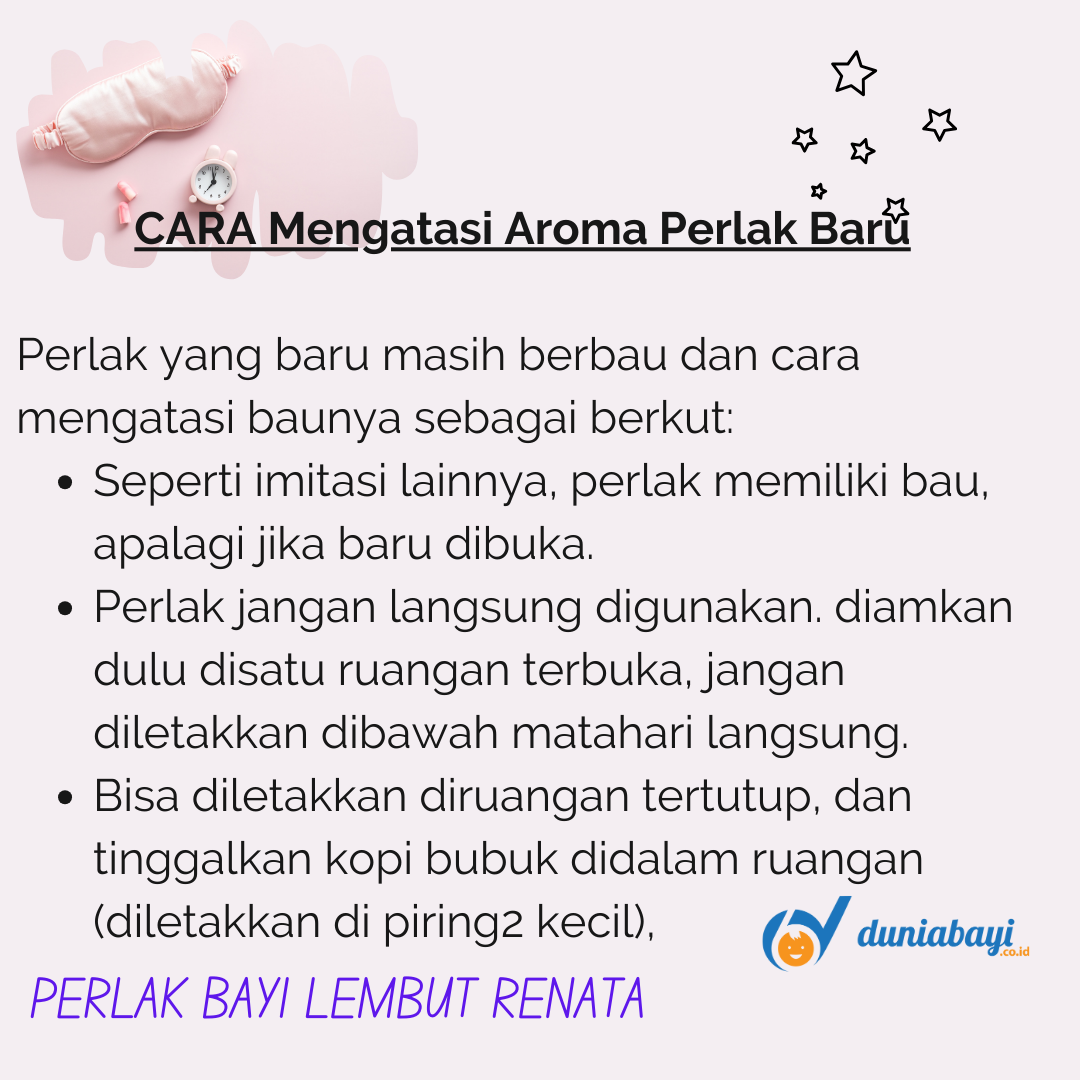 mengatasi aroma perlak baru